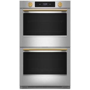 KitchenAid Handle and Knob Hardware Accessory Kit for 30 in. Double Wall Oven & Microwave Combo - Brass, , hires