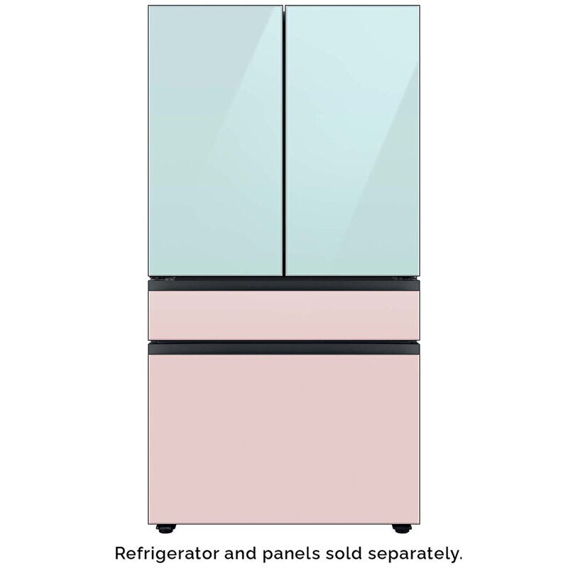 Samsung BESPOKE 4-Door French Door Top Panel for Refrigerators - Morning Blue Glass, , hires