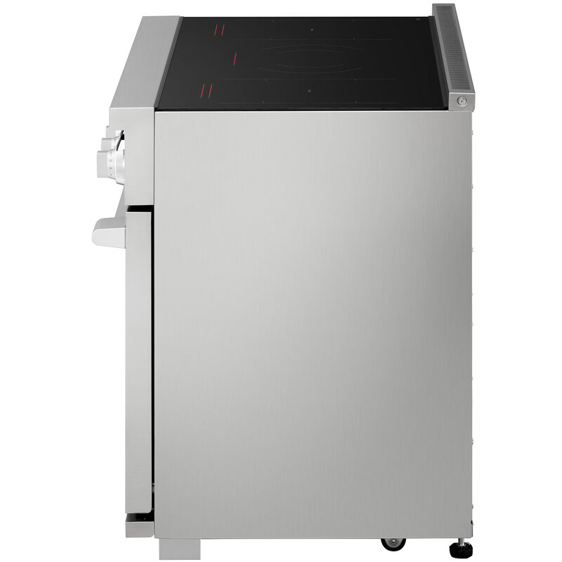 SKS 36 in. 6.3 cu. ft. Smart Air-Fry Standard Convection Steam Electric Range with 5 Induction Burners - Stainless Steel, , hires