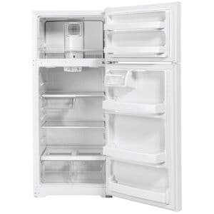 GE 28 in. 17.5 cu. ft. Top Freezer Refrigerator - Smooth White, Smooth White, hires