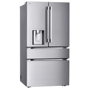 LG 36 in. 28.6 cu. ft. Smart 4-Door French Door Refrigerator with Ice & Water Dispenser - PrintProof Stainless Stee, , hires