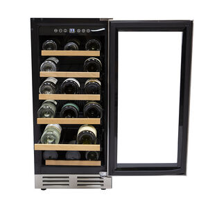 Avanti Designer Series 15 in. Compact Built-In or Freestanding 3.5 cu.ft Wine Cooler with 28 Bottle Capacity, Single Temperature Zones & Digital Control - Stainless Steel, , hires