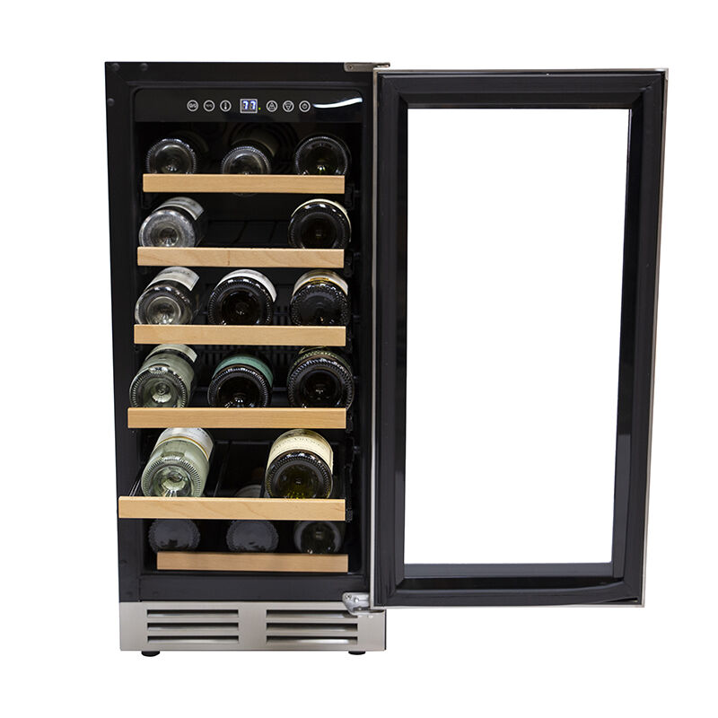 Avanti Designer Series 15 in. Compact Built-In or Freestanding 3.5 cu.ft Wine Cooler with 28 Bottle Capacity, Single Temperature Zones & Digital Control - Stainless Steel, , hires