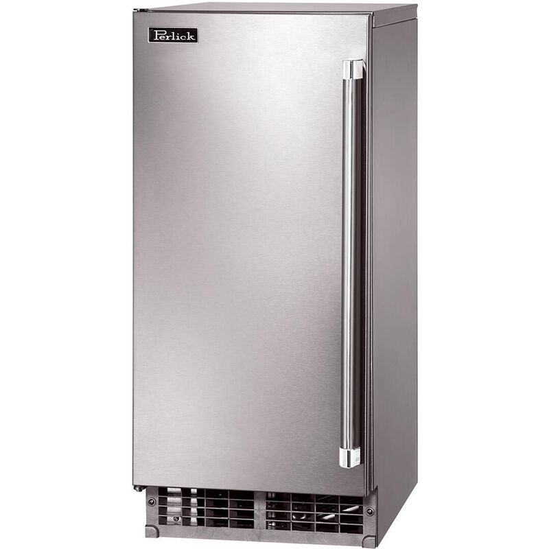 Perlick Signature Series 15 in. Built-In Undercounter Outdoor Ice Maker with 22 lb. Ice Storage - Custom Panel Ready, , hires