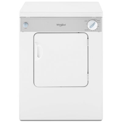 Whirlpool 24 in. 3.4 cu. ft. Stackable Compact Electric Dryer with Flexible Installation & Sensor Dry - White | LDR3822PQ