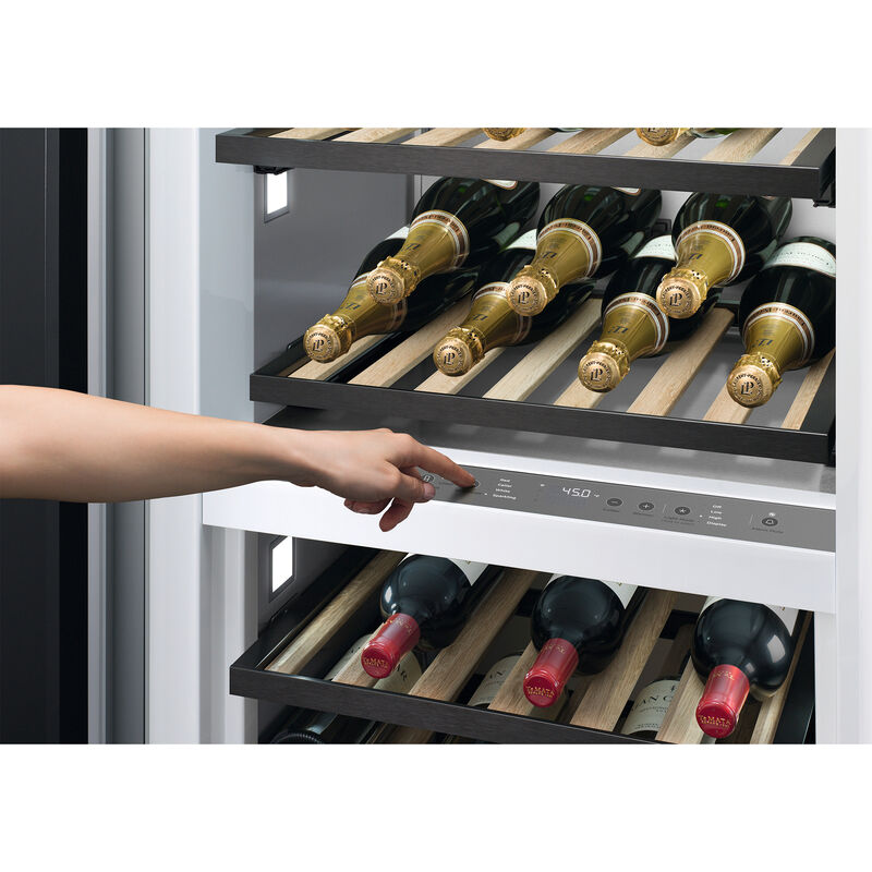 Fisher & Paykel Series 11 Integrated 24 in. Built-In Column Wine Cabinet with Dual Zones & 91 Bottle Capacity Left Hinged - Custom Panel Ready, , hires