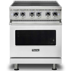 Viking 5 Series 30 in. 4.7 cu. ft. Convection Oven Freestanding Electric Range with 4 Induction Zones - Stainless Steel, , hires