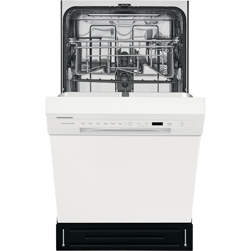 Frigidaire 18 in. Front Control Dishwasher with 52 dBa Sound Level & Pocket - White, White, hires