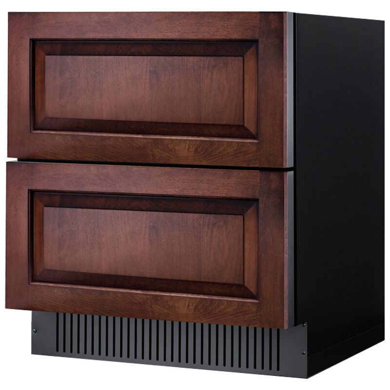 Summit 30 in. 5.4 cu. ft. Outdoor Double Refrigerator Drawers - Custom Panel Ready, , hires