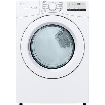 LG 27 in. 7.4 cu. ft. Stackable Electric Dryer with Sensor Dry Technology - White | DLE3400W