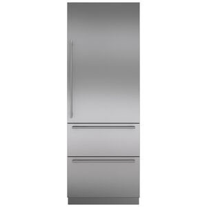 Sub-Zero Designer 30 in. 15.0 cu. ft. Built-in Smart Double-Drawers Upright Freezer with Ice-Maker & Adjustable Shelves - Custom Panel Ready, , hires