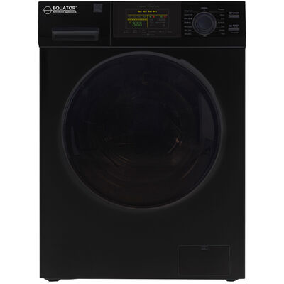 Equator 24 in. 1.6 cu. ft. Front Load Washer with Winterize, Allergen, Pet & Sanitize Cycle - Black | EW826B
