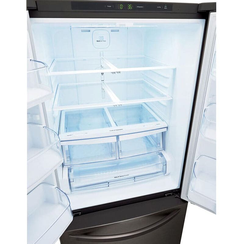 LG 30 in. 21.8 cu. ft. French Door Refrigerator with Ice Maker - Black Stainless, Black Stainless, hires