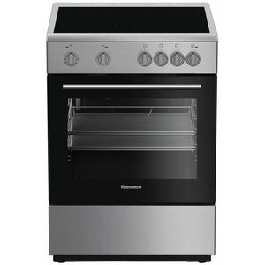 Blomberg 24 in. 2.5 cu. ft. Oven Freestanding Electric Range with 4 Smoothtop Burners - Stainless Steel, , hires