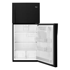 Whirlpool 30 in. 19.2 cu. ft. Top Freezer Refrigerator - Black, Black, hires