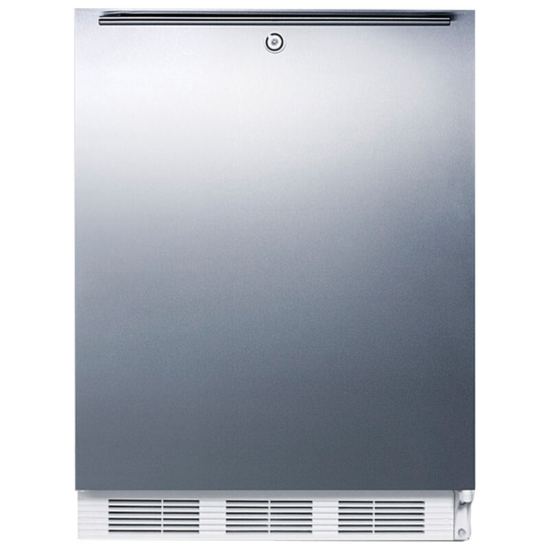 Summit AccuCold 24 in. 5.1 cu. ft. Undercounter Refrigerator - Stainless Steel, , hires