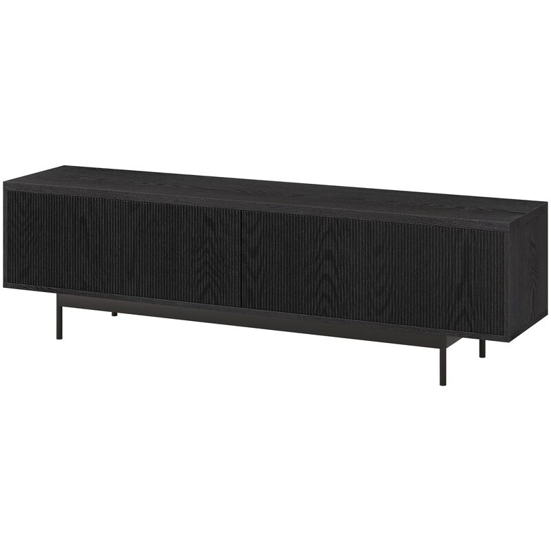 Preston & Cole Everett 70" Wide TV Stand for TVs up to 75" - Black Grain, , hires