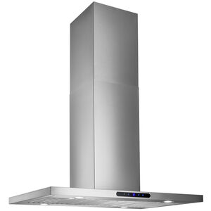 Broan Elite EIT1 Series 36 in. Convertible Chimney Style Range Hood with 640 CFM, 4 Fan Speeds & 4 LED Lights - Stainless Steel, , hires