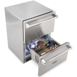 Viking 5 Series 24 in. 5.0 cu. ft. Outdoor Refrigerator Drawer - Stainless Steel, , hires