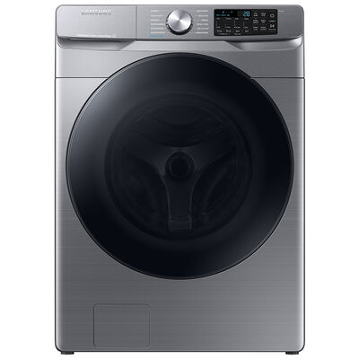 Samsung 27 in. 4.5 cu. ft. Smart Stackable Front Load Washer with Super Speed Wash, Sanitize & Steam Wash Cycle - Platinum | WF45B6300AP