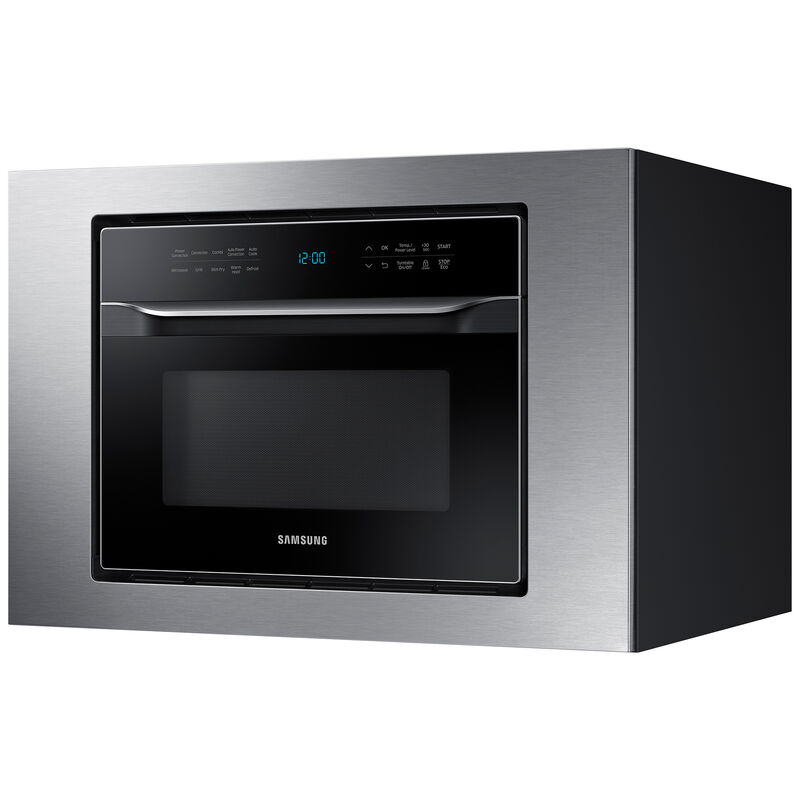 Samsung PowerGrill Duo 21 in. 1.2 cu.ft Countertop Microwave with 10 Power Levels & Sensor Cooking Controls - Black Stainless Steel, , hires