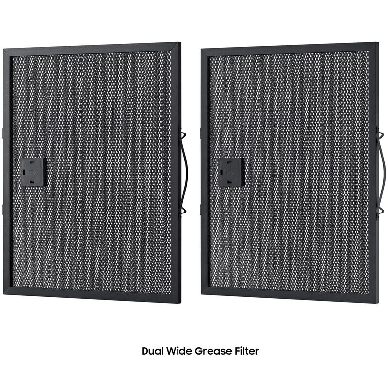 Samsung 30 in. 1.1 cu. ft. 1100W Low Profile Smart Over-the-Range Microwave with 400 CFM - Stainless Steel, Stainless Steel, hires