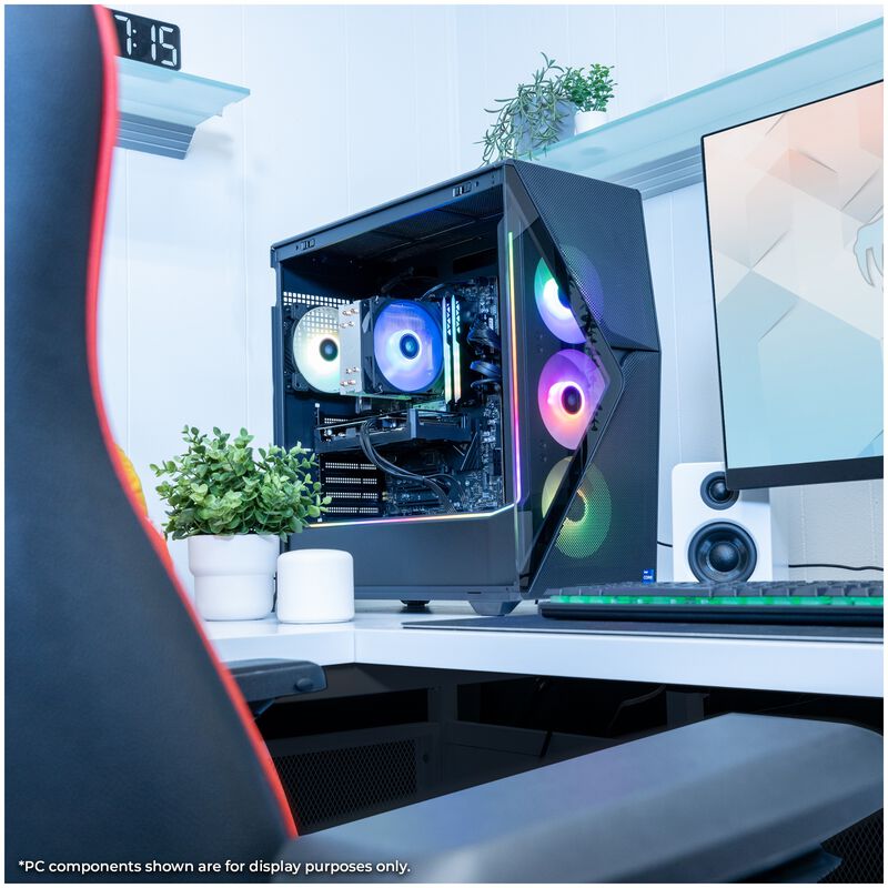 iBUYPOWER Slate Gaming Desktop with Intel Core i7 14700F, 20-Core CPU, NVIDIA GeForce RTX 4060, 8GB VRAM GPU, 32 GB RAM, 1 TB SSD & Windows 11 Home - Black, , hires
