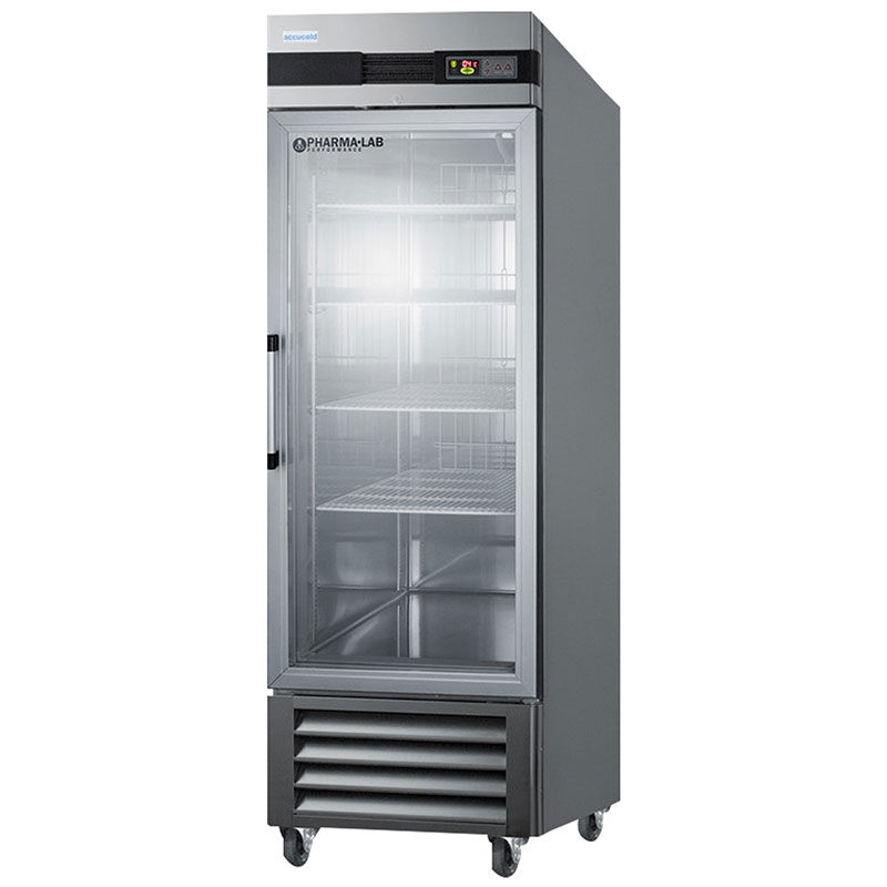 Summit 28 in. 23.0 cu. ft. Left-Hinged Freezerless Refrigerator for Pharmacy Use - Stainless Steel, , hires