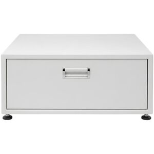 Equator Universal Laundry Pedestal for 24" Washer, Dryer & Combo with Storage Drawer - White, , hires