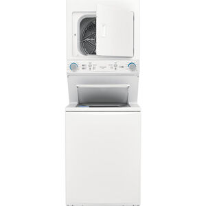 Frigidaire 27 in. Laundry Center with 3.9 cu. ft. Washer with 11 Wash Programs & 5.5 cu. ft. Gas Dryer & 10 Dryer Programs - White, , hires