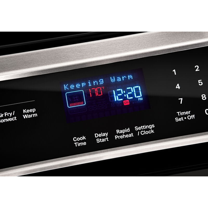 Whirlpool 30 in. 6.4 cu. ft. Air Fry Convection Oven Slide-In Electric Range with 4 Induction Zones - Fingerprint Resistant Stainless Steel, Stainless Steel, hires