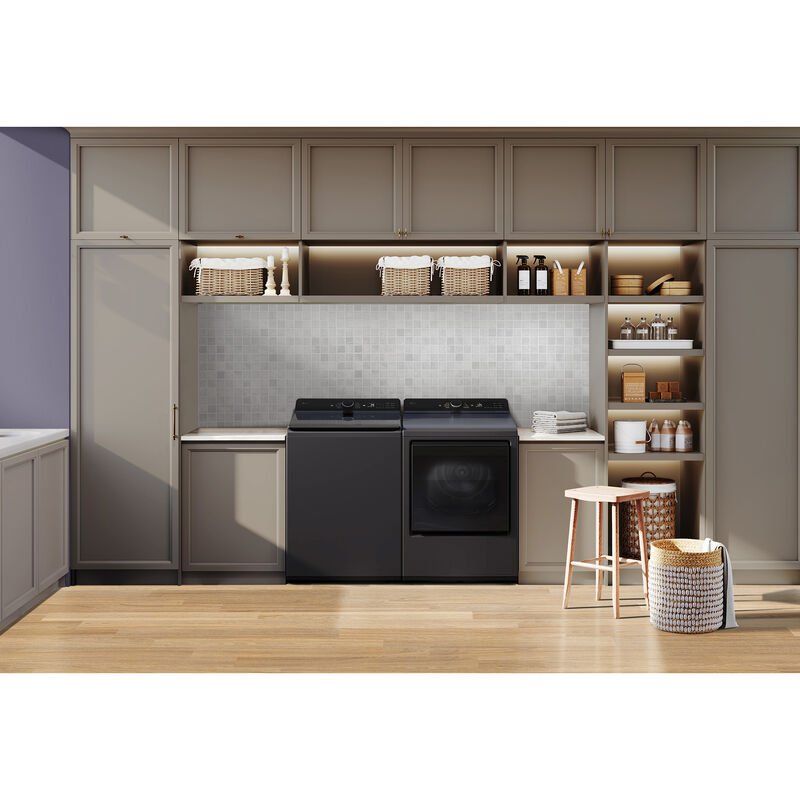 LG 27 in. 7.3 cu. ft. Smart Ventless Electric Dryer with Heat Pump & Sensor Dry - Matte Black, Matte Black, hires