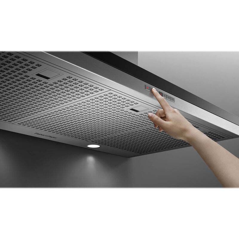 Fisher & Paykel Series 7 30 in. Chimney Style Range Hood with 4 Speed Settings, 600 CFM, Ducted Venting & LED Light - Stainless Steel, , hires