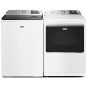 Maytag Pet Pro 27 in. 5.3 cu. ft. Smart Top Load Washer with Impeller & Sanitize with Oxi - White, White, hires