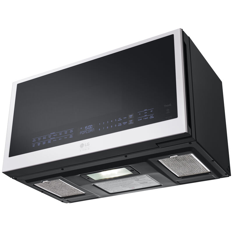 LG Studio 30 in. 1.7 cu. ft. 950W Smart Over-the-Range Microwave with 300 CFM, Convection & Sensor Cooking - Essence White, , hires