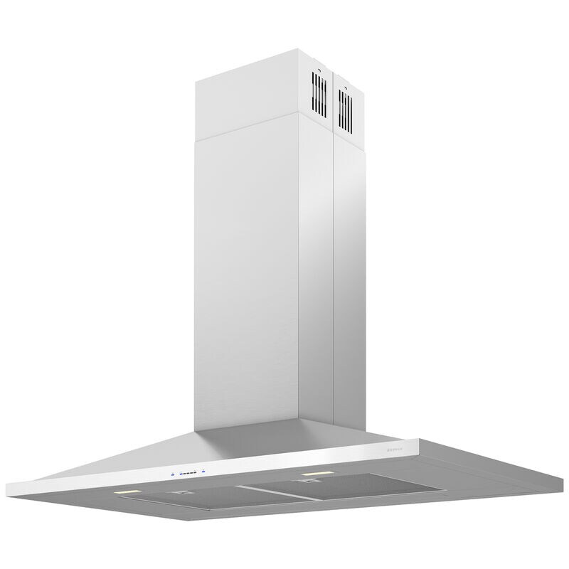 Zephyr 42 in. Chimney Style Range Hood with 5 Speed Settings, 600 CFM & 4 LED Lights - Stainless Steel, , hires