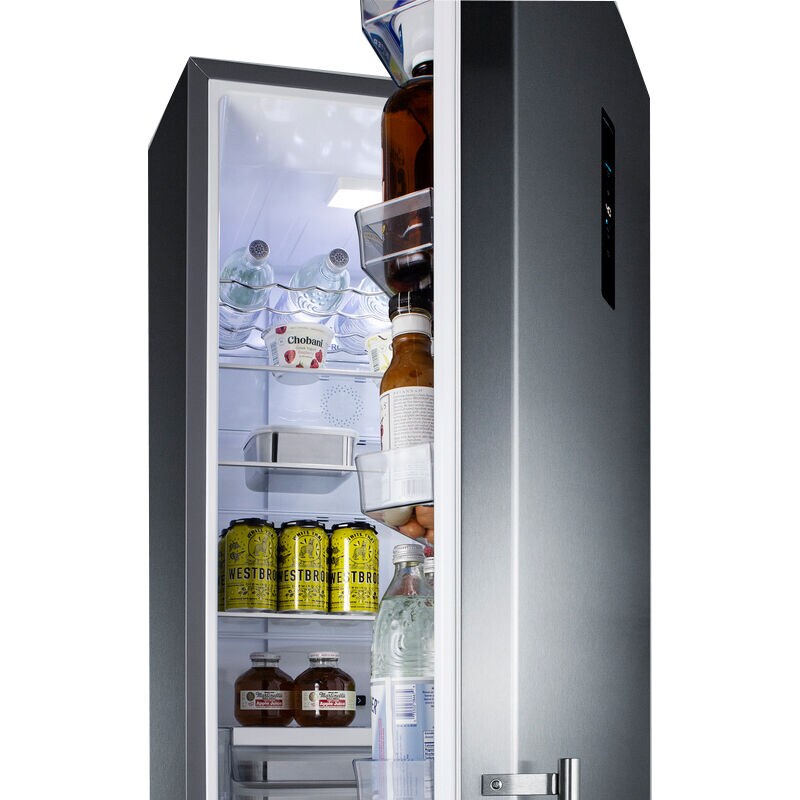 Summit 24 in. 11.7 cu. ft. Counter Depth Bottom Freezer Refrigerator with Ice Maker - Stainless Steel, , hires