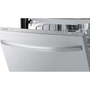 Samsung 24 in. Top Control Smart Dishwasher with 46 dBa Sound Level, 3rd-Rack, AutoRelease & Pocket - Stainless Steel, , hires