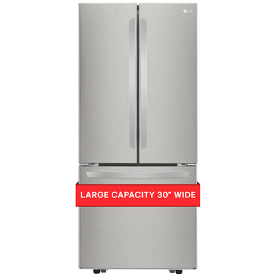 LG 30 in. 21.8 cu. ft. French Door Refrigerator - Stainless Steel | LFCS22520S