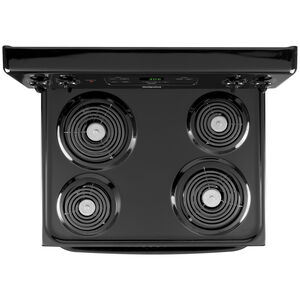 GE 30 in. 5 cu. ft. Electric Range with Coil Burners - Black, , hires