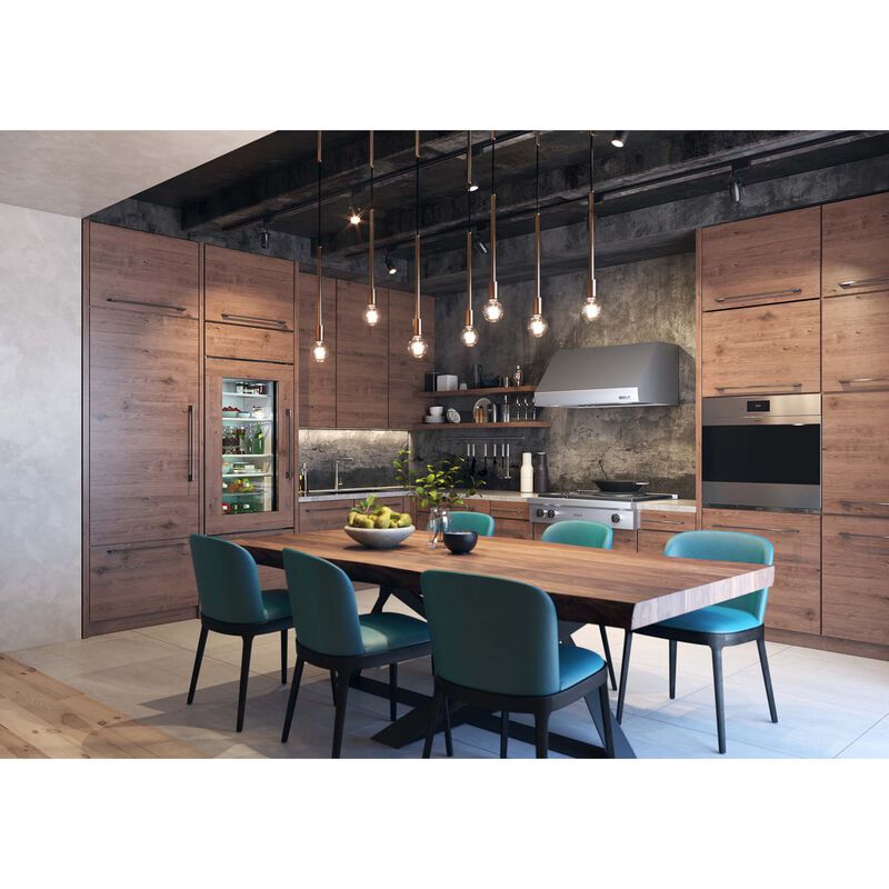 Wolf 36 in. Convertible Canopy Pro Style Style Range Hood with 2 LED Lights - Stainless Steel, , hires