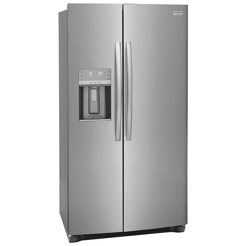 Frigidaire Gallery 36 in. 25.6 cu. ft. Side by Side Refrigerator with Ice & Water Dispenser - Stainless Steel, Stainless Steel, hires
