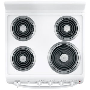 Hotpoint 24 in. 2.9 cu. ft. Electric Range with Coil Burners - White, , hires