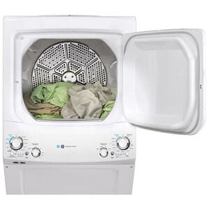 GE 27 in. Laundry Center with 3.9 cu. ft. Washer with 12 Wash Programs & 5.9 cu. ft. Gas Dryer with 4 Dryer Programs & Wrinkle Care - White, , hires