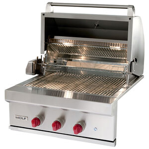 Wolf 30 in. 2-Burner Built-In Liquid Propane Gas Grill with Rotisserie & Smoker Box - Stainless Steel, , hires