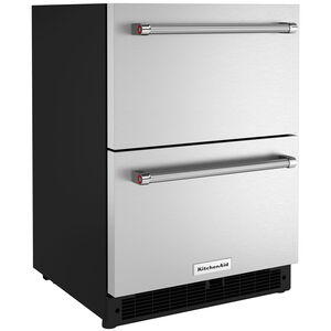 KitchenAid 24 in. Built-In 4.4 cu. ft. Refrigerator Drawer - Stainless Steel, , hires