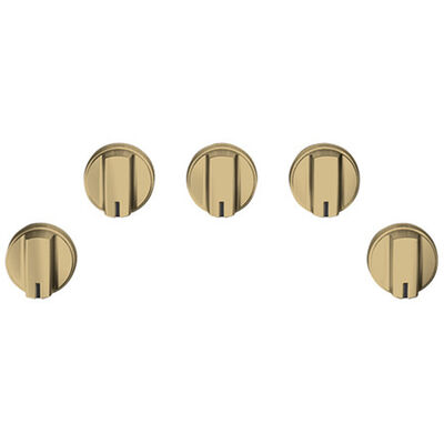 Cafe 5 Gas Cooktop Knobs - Brushed Brass | CXCG1K0PMCG