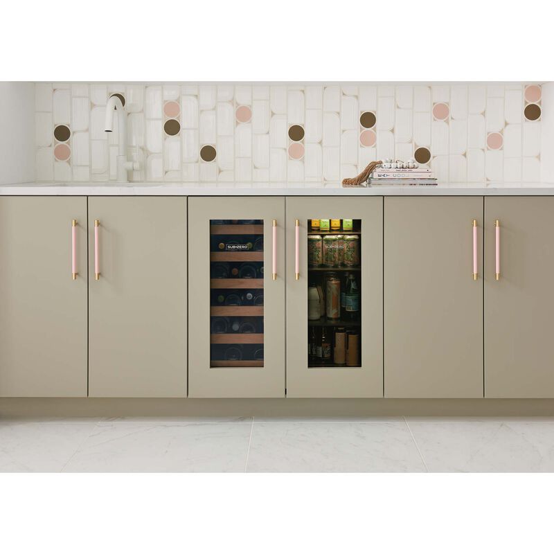 Sub-Zero Designer Series 15 in. Built-In 3.1 cu. ft. Smart Compact Beverage Center with Adjustable Shelves & Digital Control - Custom Panel Ready, , hires