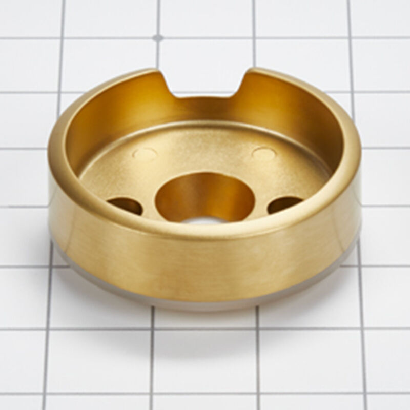 JennAir 3-IN D Single Bezel for Rise-Style Commercial Range and Rangetop Burner Griddle Knobs - Brass, , hires