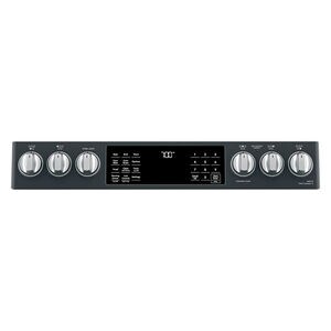 Cafe 30 in. 5.7 cu. ft. Smart Air Fry True European Convection Slide-In Electric Range with Smoothtop Burners - Matte Black, Matte Black, hires